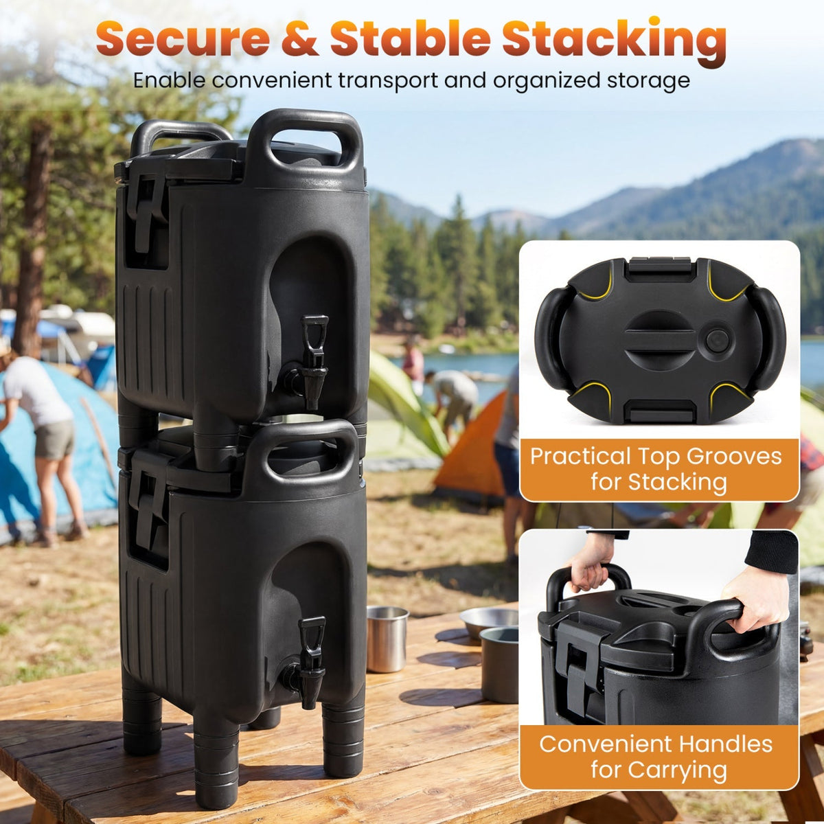 2.6 Gallon Insulated Beverage Dispenser