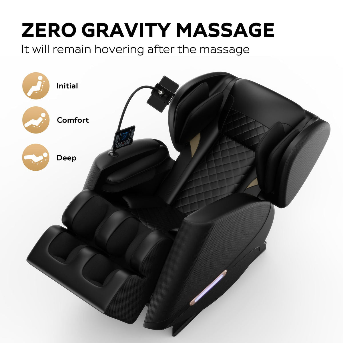 Full Body Massage Chair with Zero Gravity & Foot Rollers