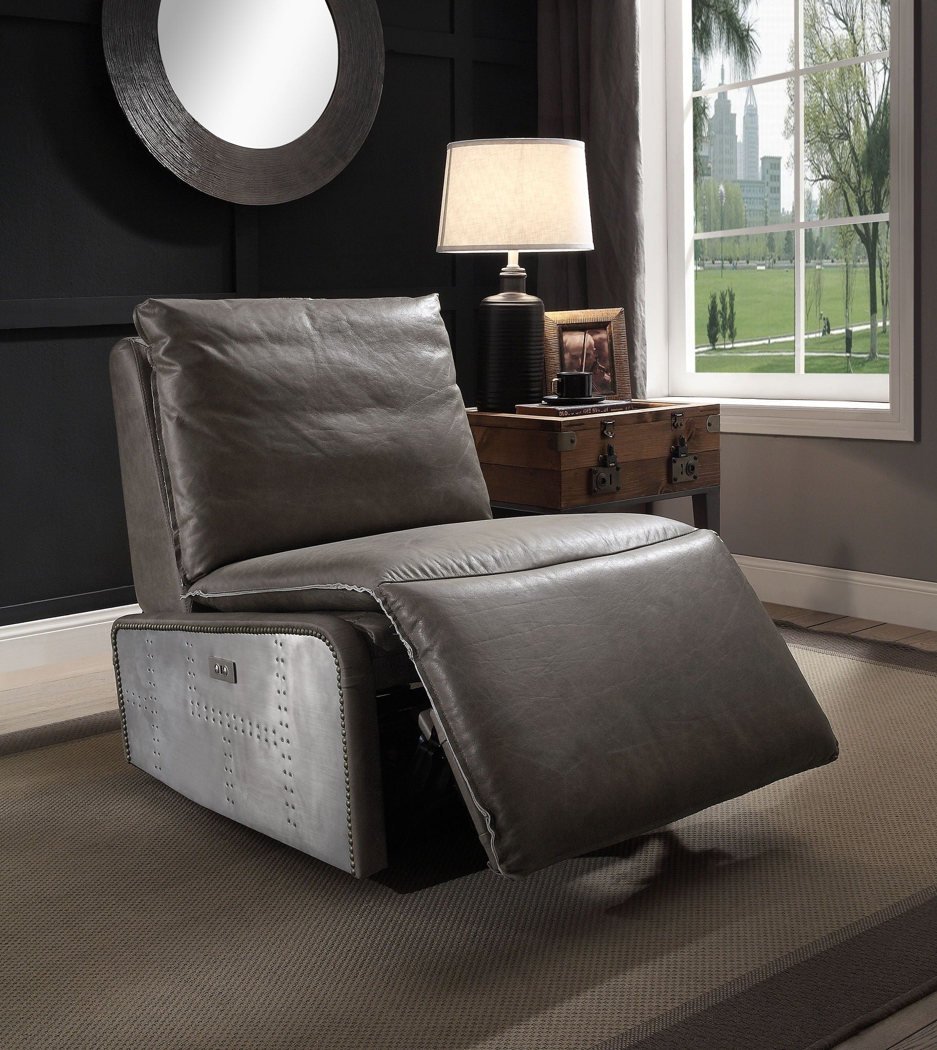 Metier Leather Power Motion Recliner