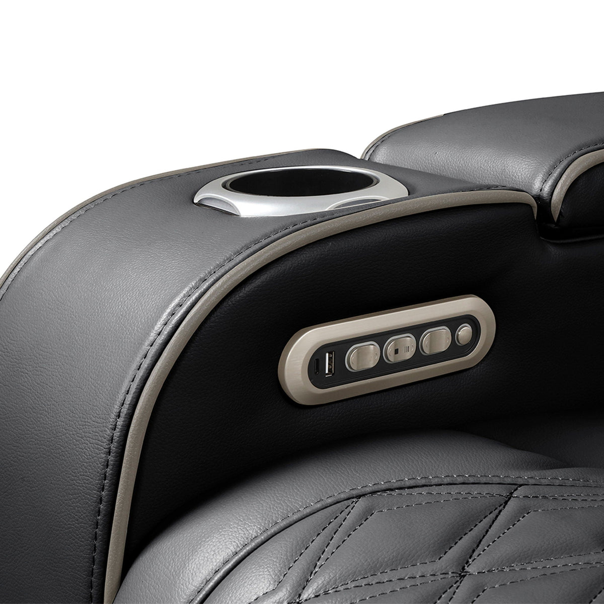 Fortuner Power Reclining Chair with Massage & LED Lighting