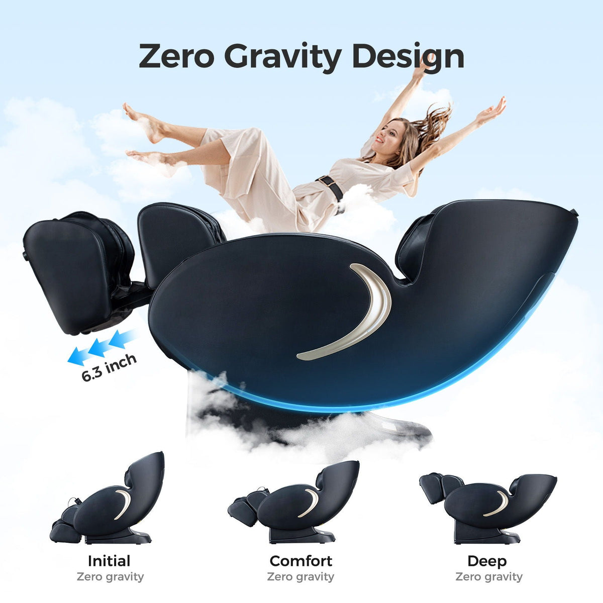 Bosscare 3D Zero Gravity Massage Chair with App Control