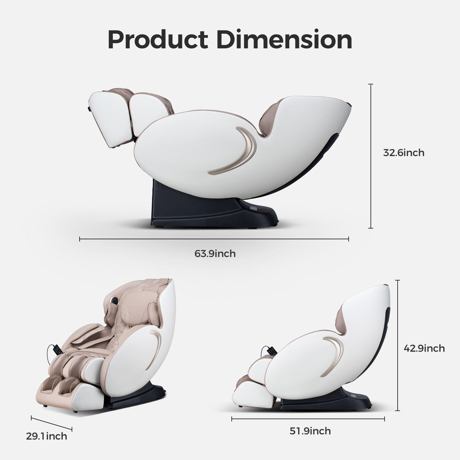 Bosscare 3D Zero Gravity Massage Chair with App Control