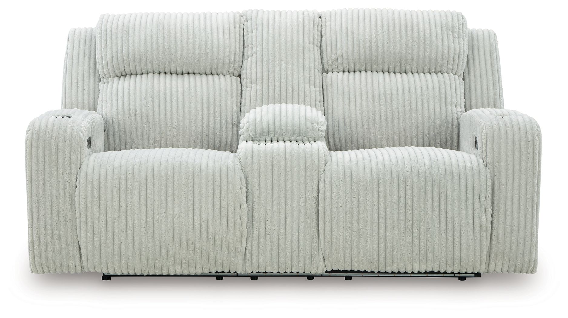 Forest Lake - Power Reclining Loveseat With Console / Adjustable Headrest