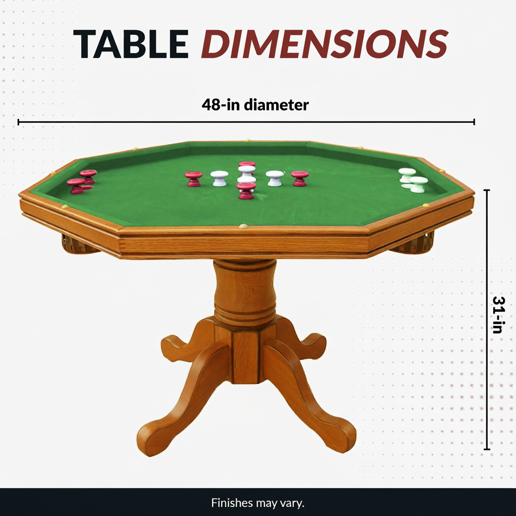 Kingston Oak 3-In-1 Poker Table
