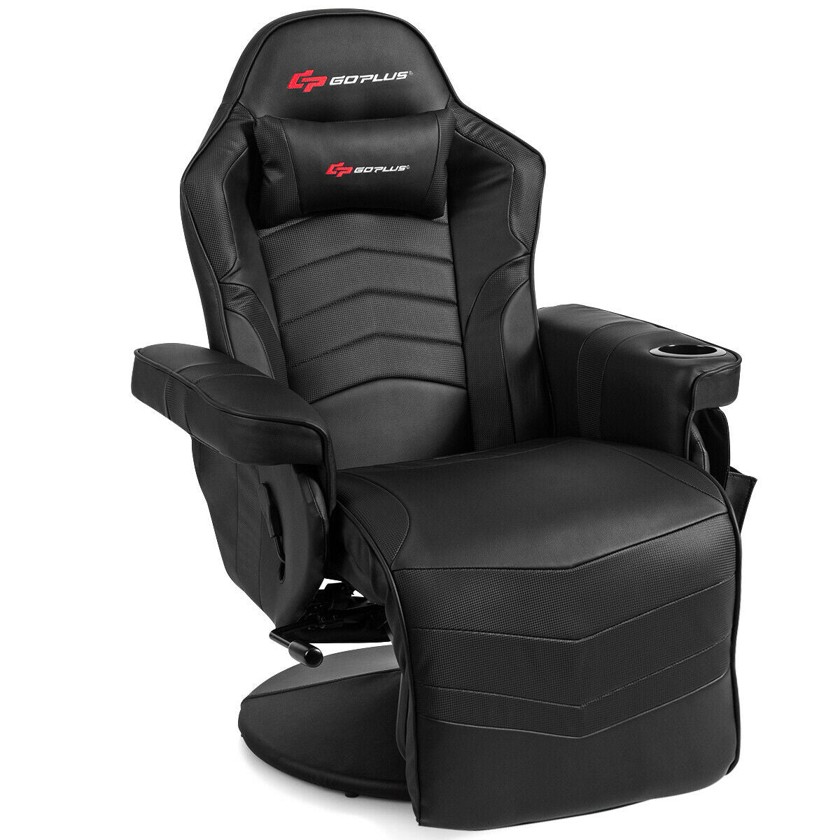 High Back Massage Gaming Chair with Footrest