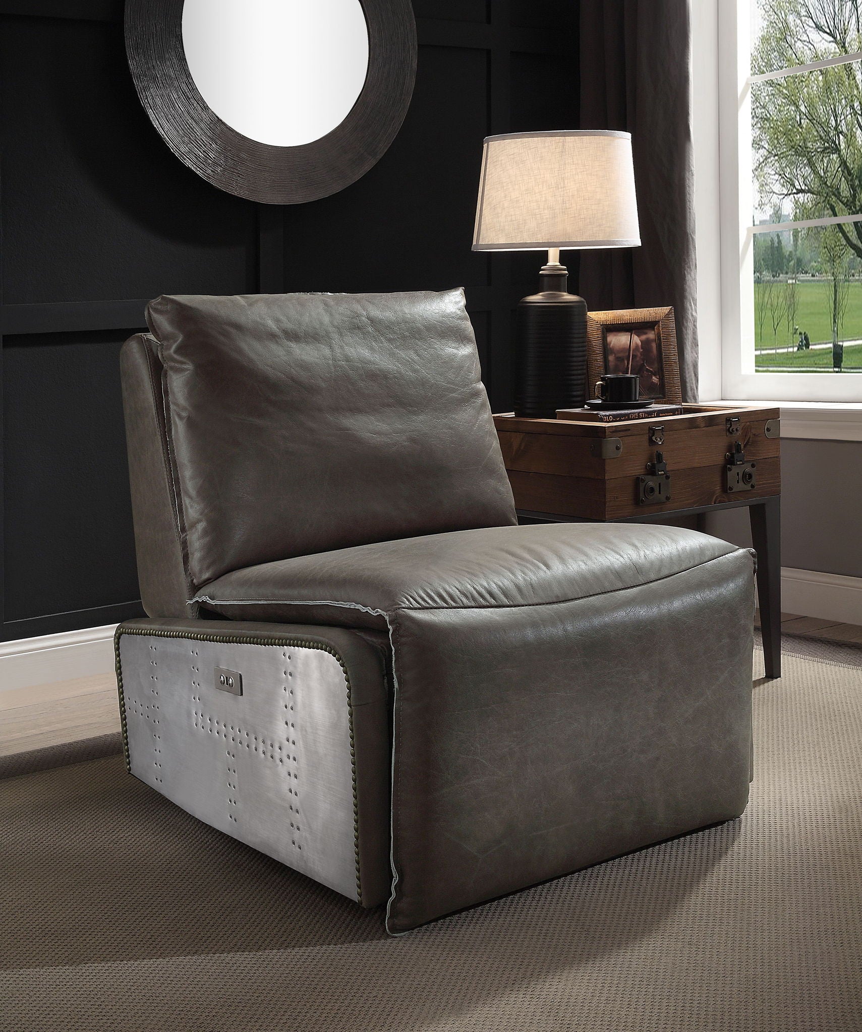 Metier Leather Power Motion Recliner