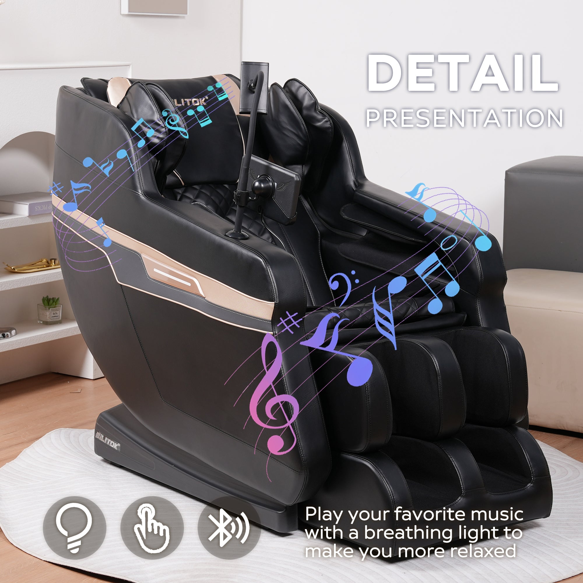 Zero Gravity Massage Chair Recliner with Air Pressure System