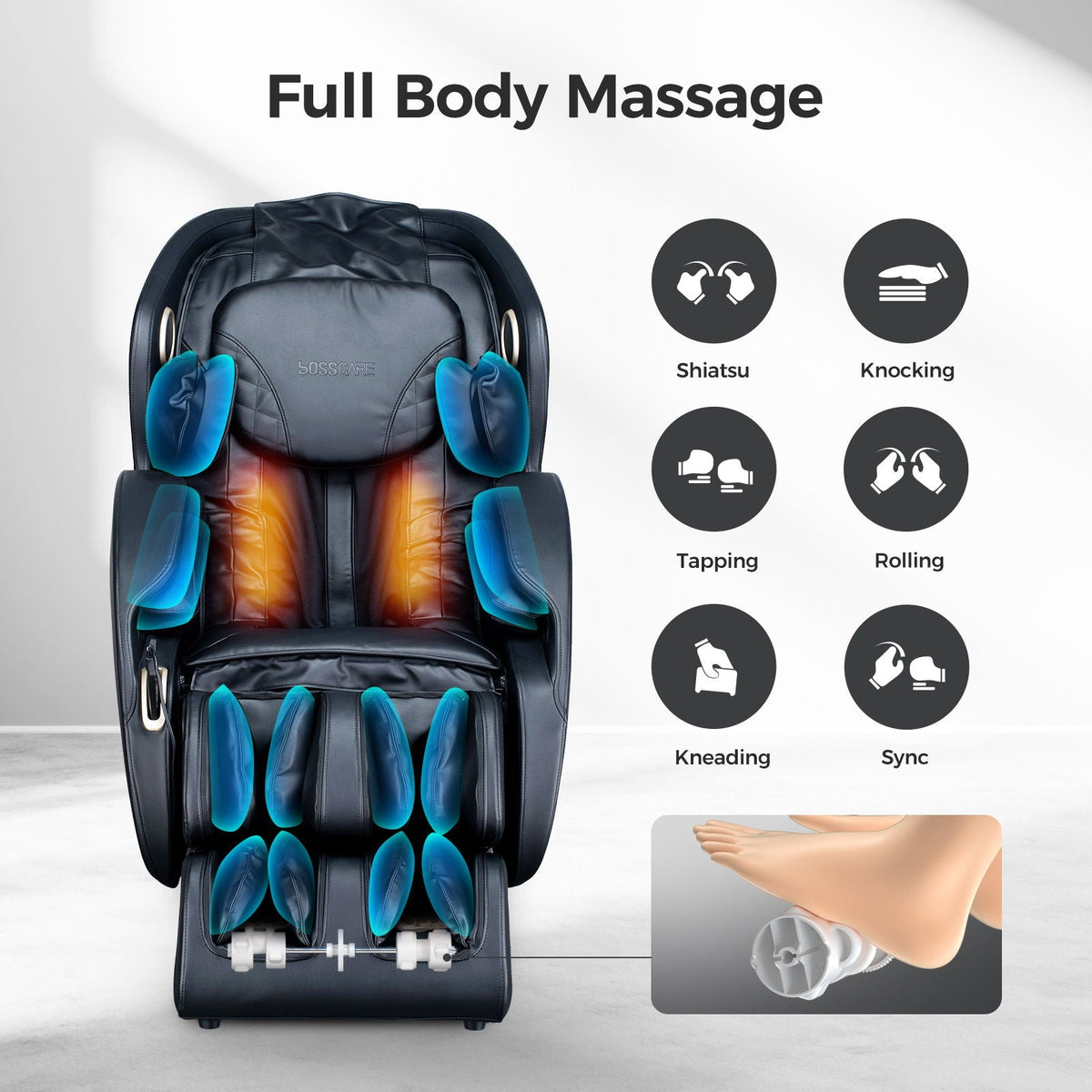 Bosscare 3D Zero Gravity Massage Chair with App Control
