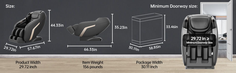 3D Zero Gravity SL-Track Massage Chair with Foot Rollers