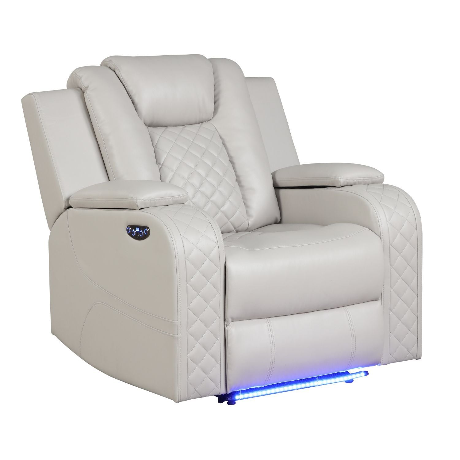 Benz Power Recliner Chair with LED Lighting & USB Charging