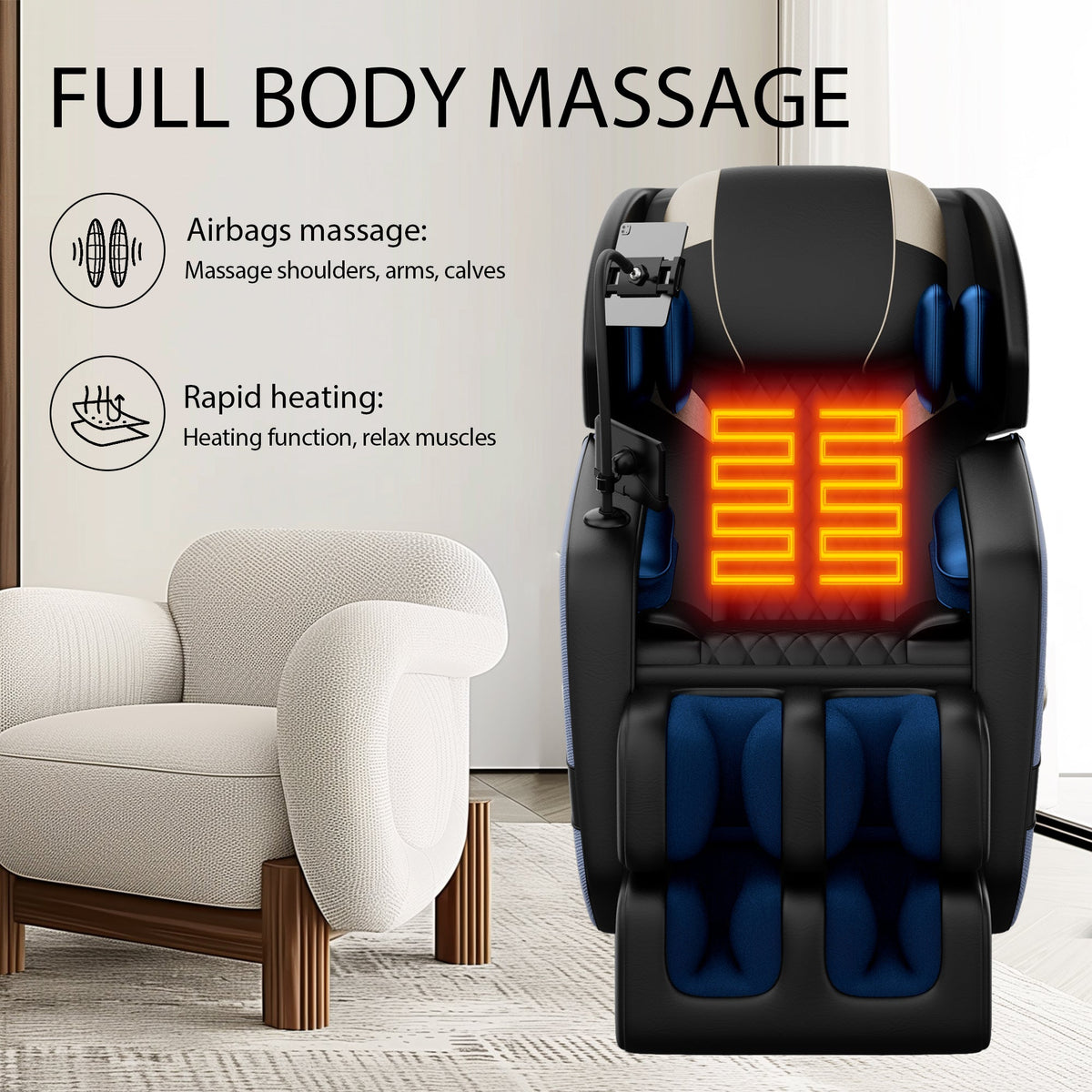 Zero Gravity Massage Chair Recliner with Full Body Air Pressure
