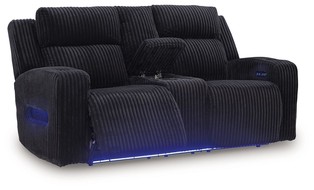 Forest Lake - Power Reclining Loveseat With Console / Adjustable Headrest