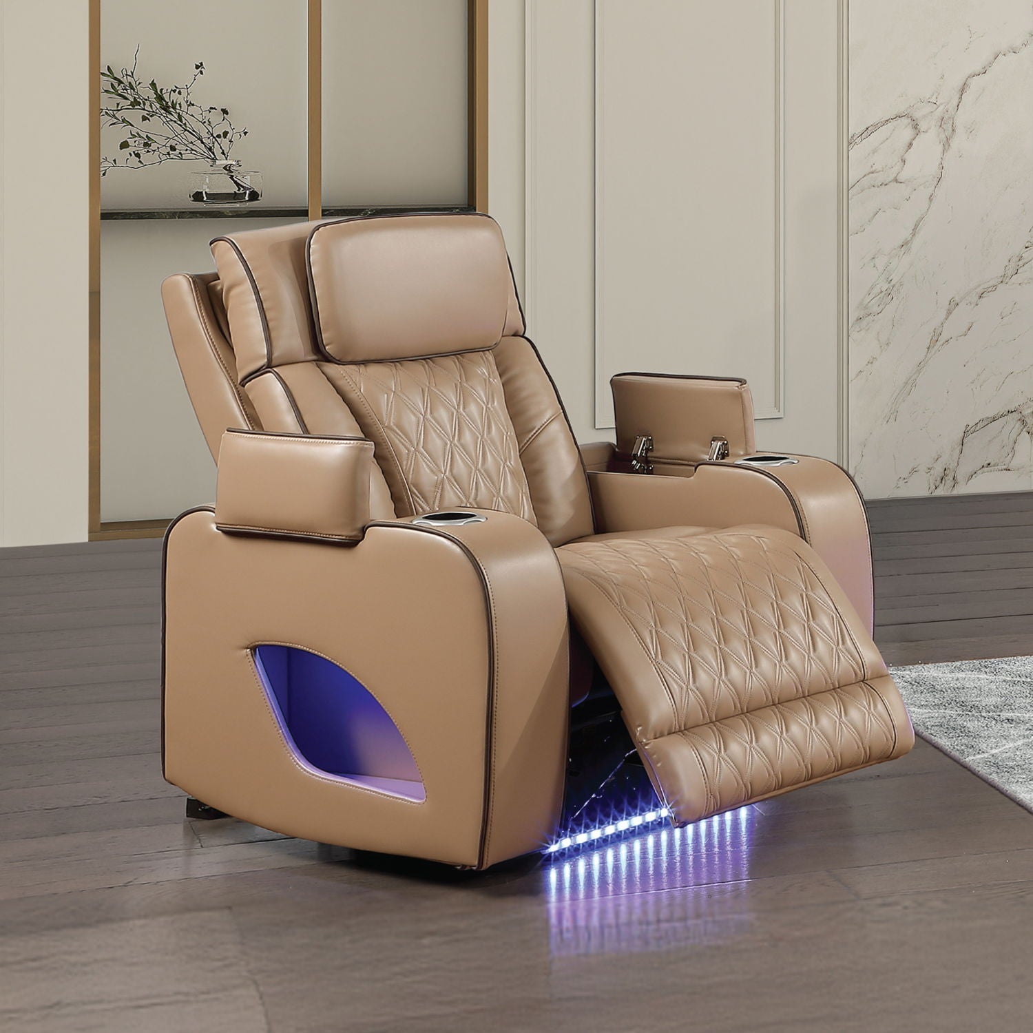 Fortuner Power Reclining Chair with Massage & LED Lighting