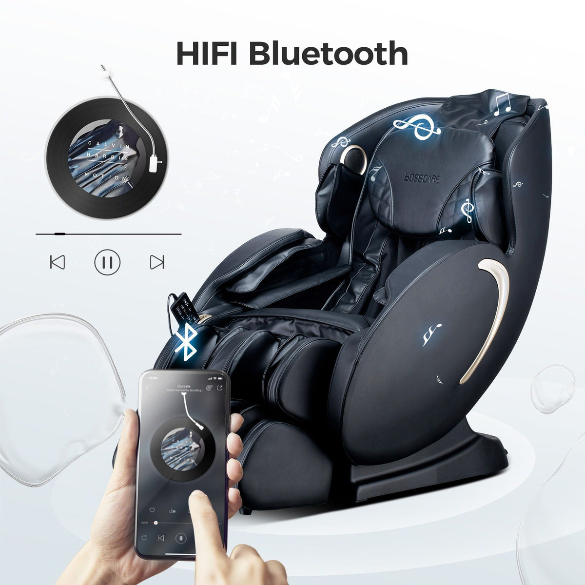 Bosscare 3D Zero Gravity Massage Chair with App Control