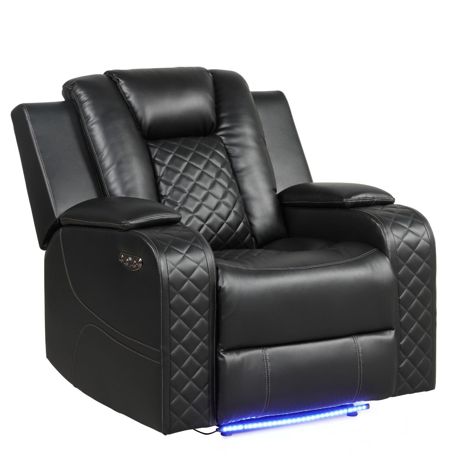 Benz Power Recliner Chair with LED Lighting & USB Charging