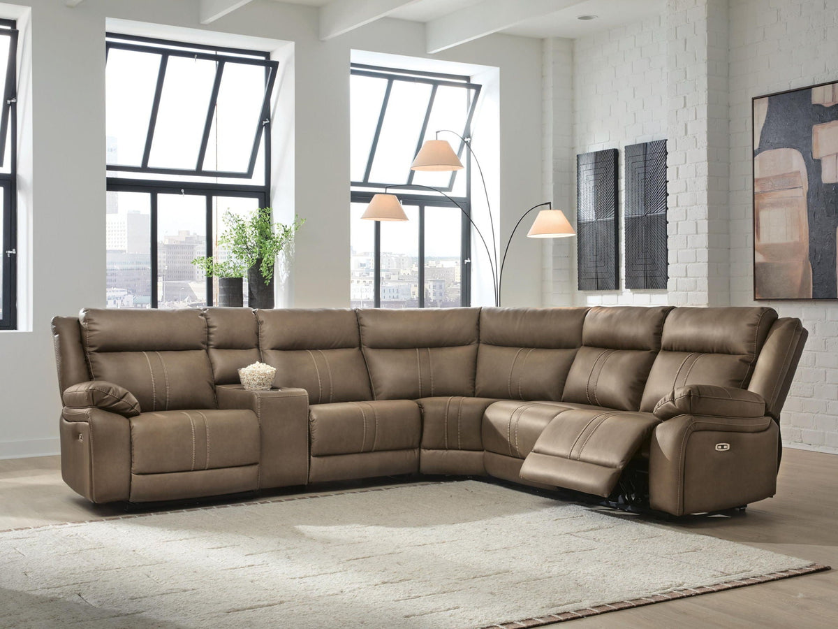 Max-Momentum Power Reclining Sectional – Biscotti
