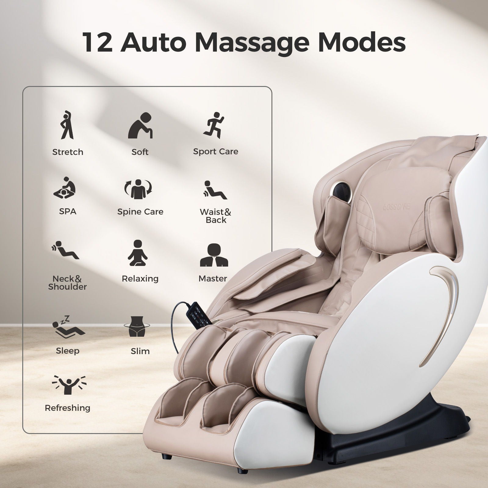 Bosscare 3D Zero Gravity Massage Chair with App Control