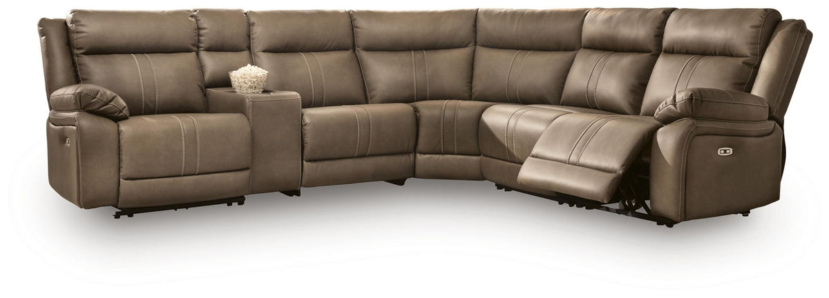 Max-Momentum Power Reclining Sectional – Biscotti