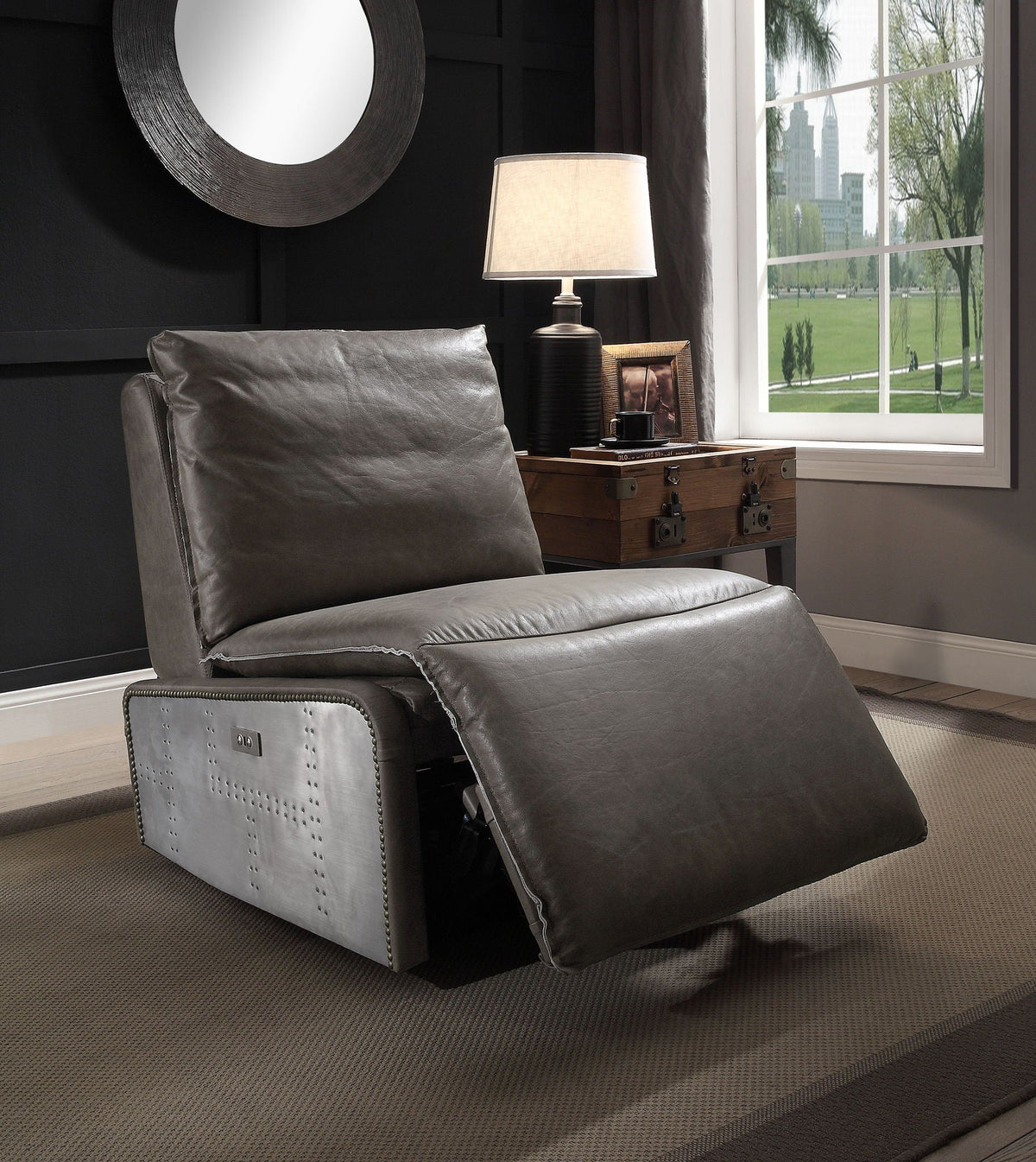 Metier Leather Power Motion Recliner