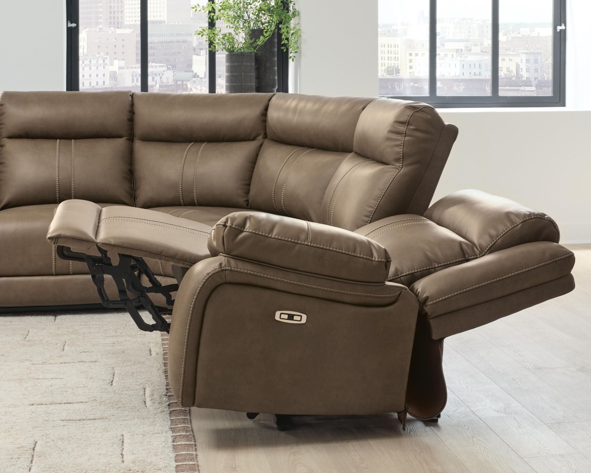 Max-Momentum Power Reclining Sectional – Biscotti