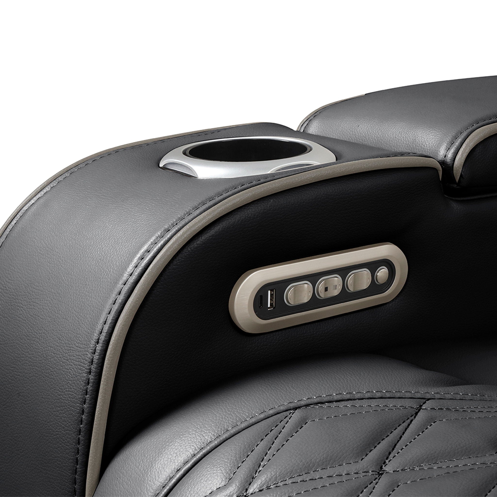 Fortuner Power Reclining Chair with Massage & LED Lighting