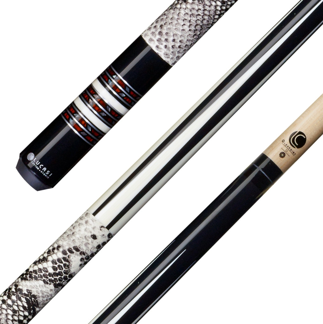 19 oz Pool Cue with Cocobolo & Inlay Details