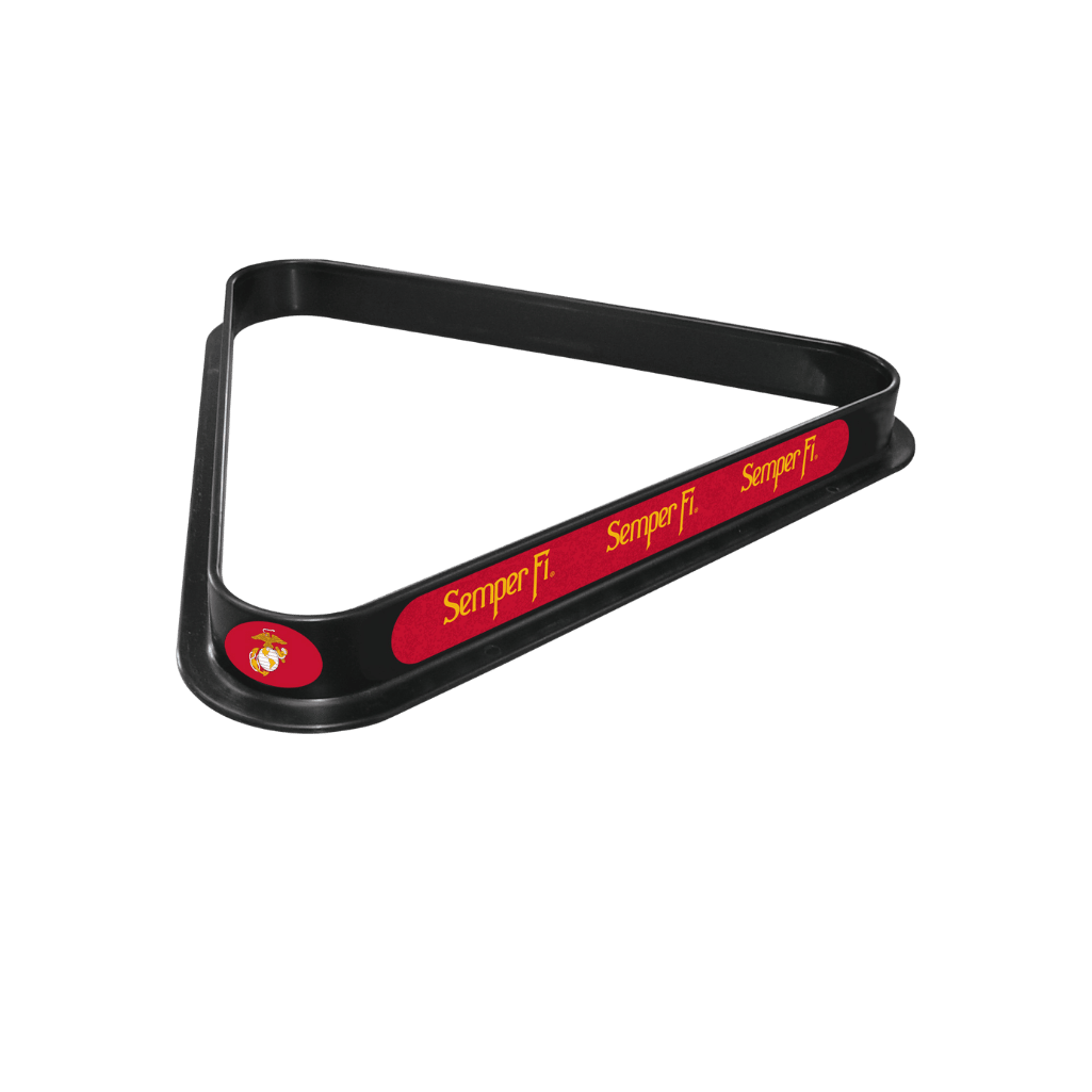 Custom Billiard Triangle Rack – NCAA, Military, NHL, or Plain – Holland Bar Stool