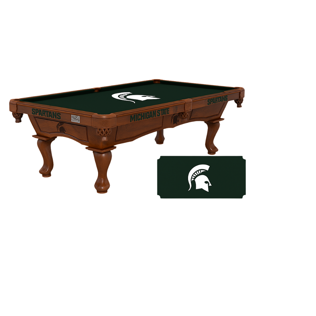 Holland Bar Stool 8' Licensed Billiard Table – Premium Hardwood with Team Logo