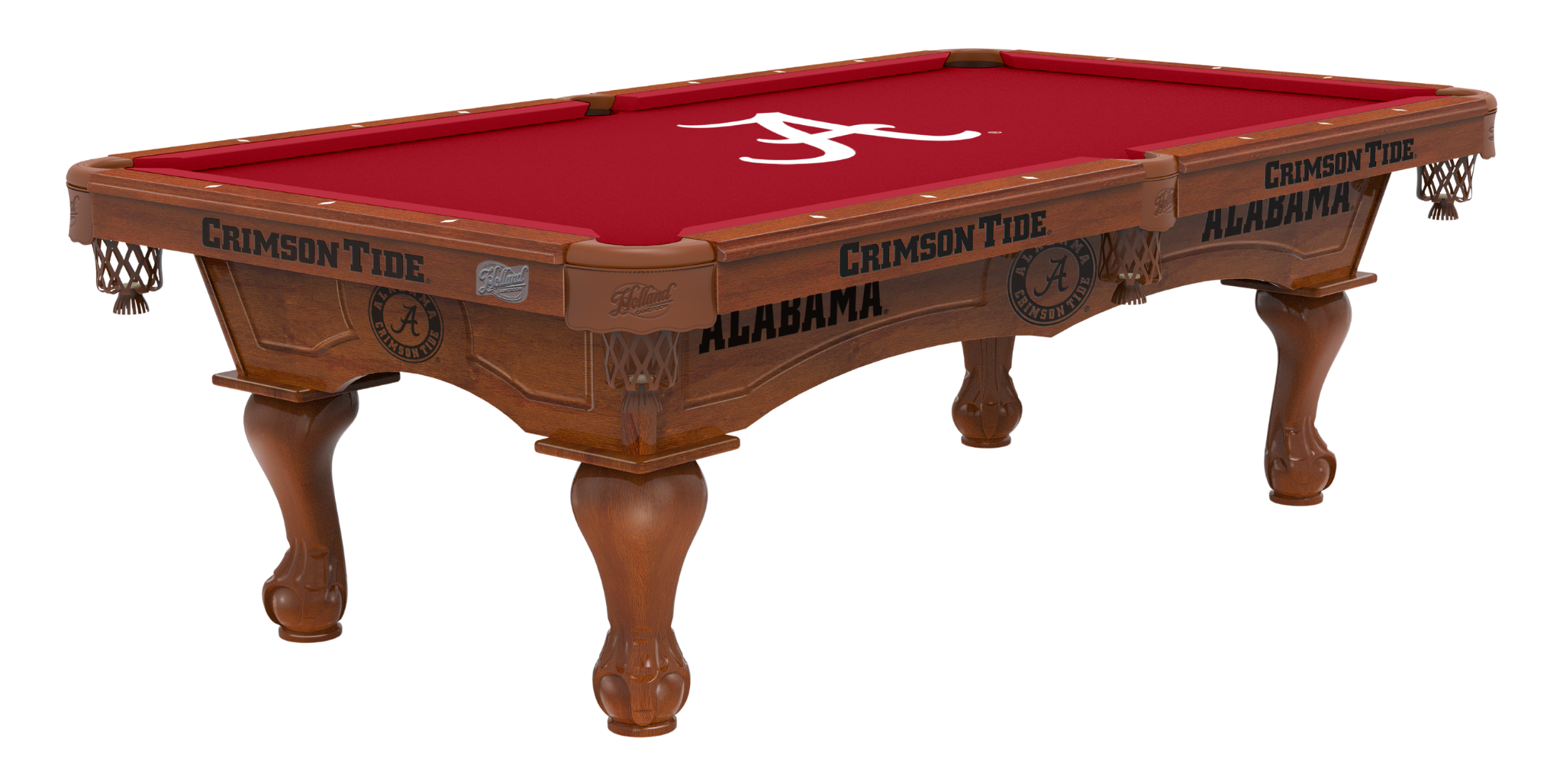 Holland Bar Stool 8' Licensed Billiard Table – Premium Hardwood with Team Logo