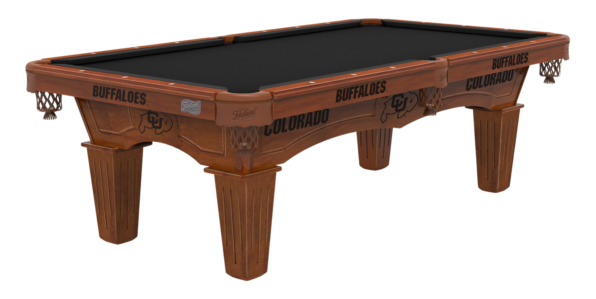 Holland Bar Stool 8' Licensed Billiard Table – Premium Hardwood with Team Logo