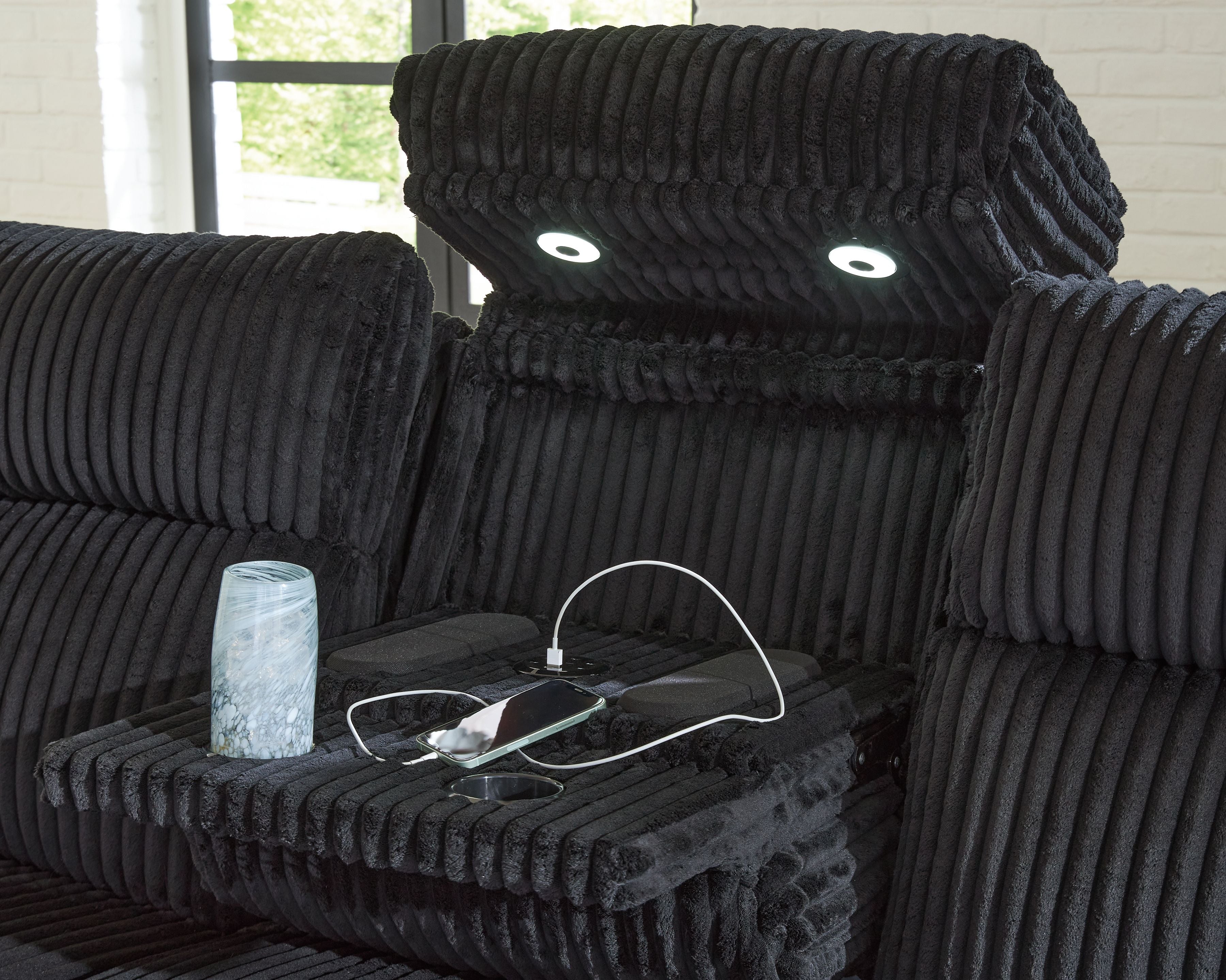 Forest Lake - Power Reclining Sofa With Adjustable Headrest