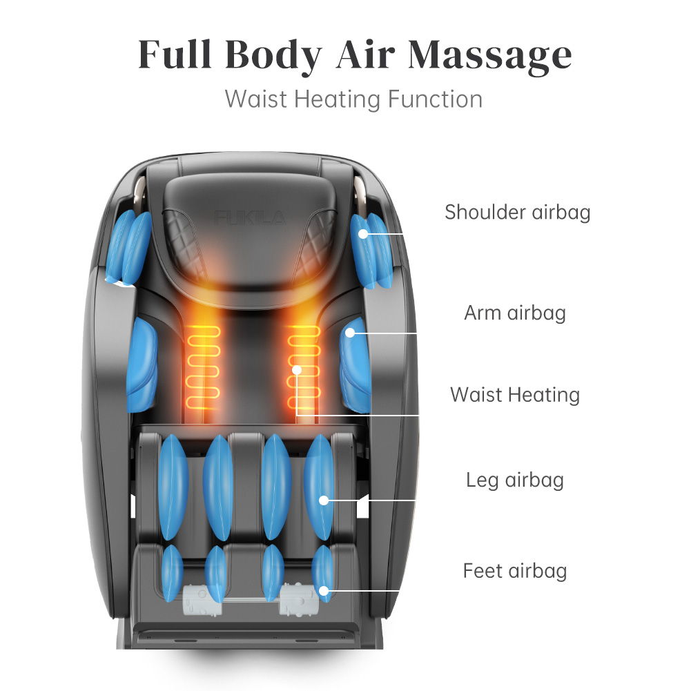 3D Zero Gravity SL-Track Massage Chair with Foot Rollers