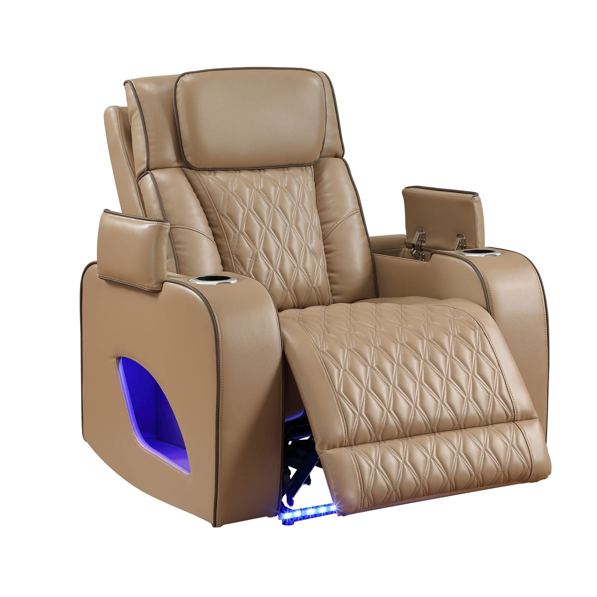 Fortuner Power Reclining Chair with Massage & LED Lighting