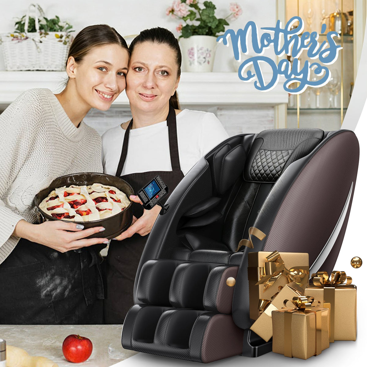 Zero Gravity Massage Chair Recliner with Air Pressure System