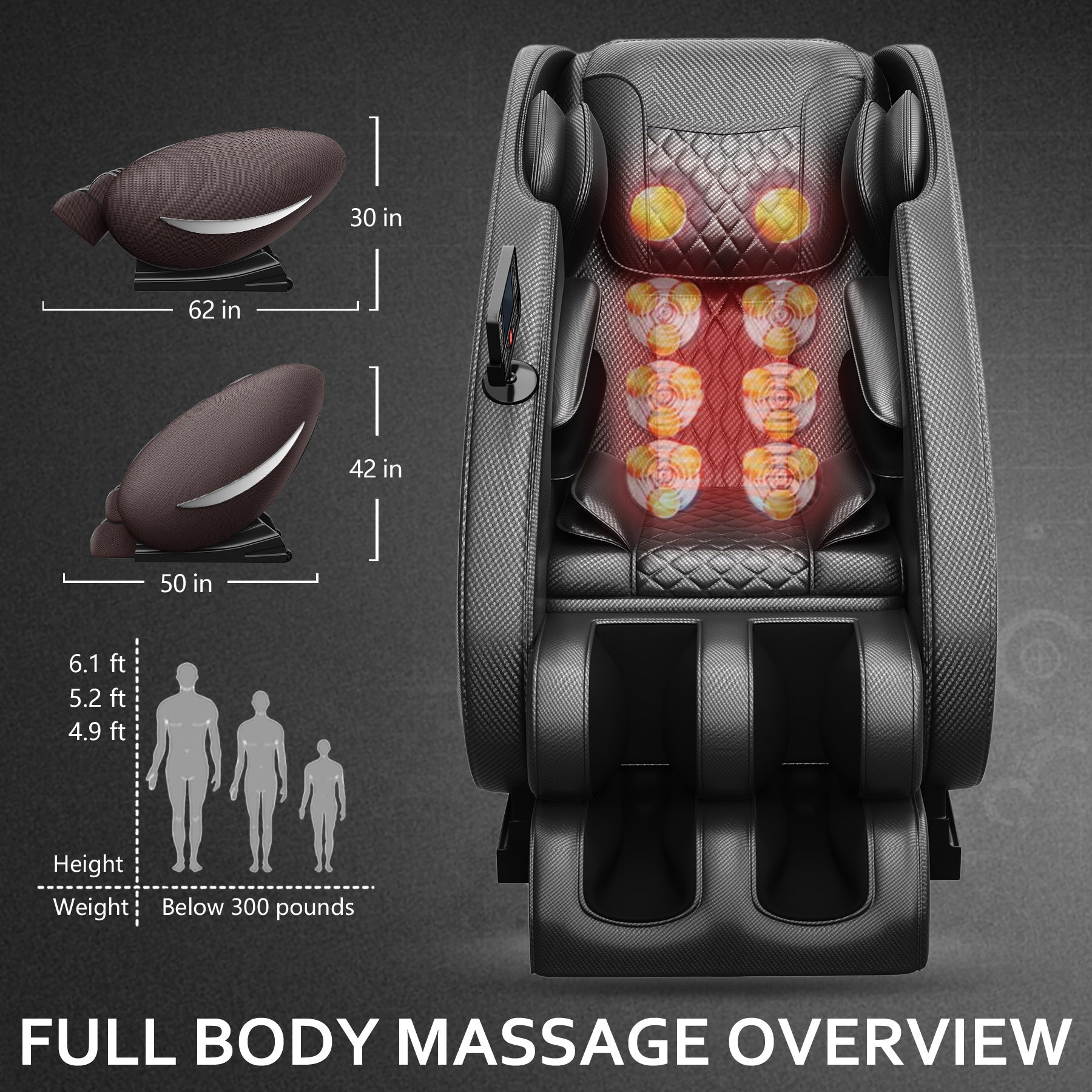 Zero Gravity Massage Chair Recliner with Air Pressure System