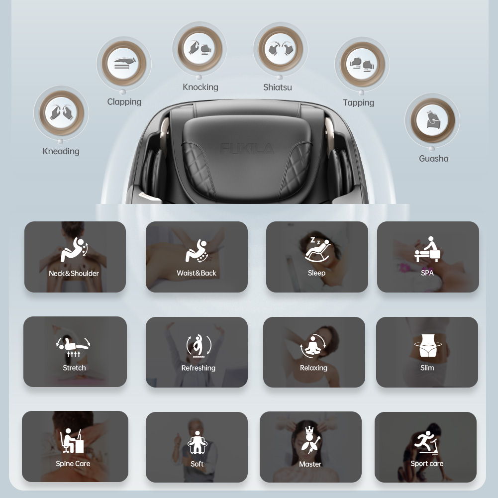 3D Zero Gravity SL-Track Massage Chair with Foot Rollers