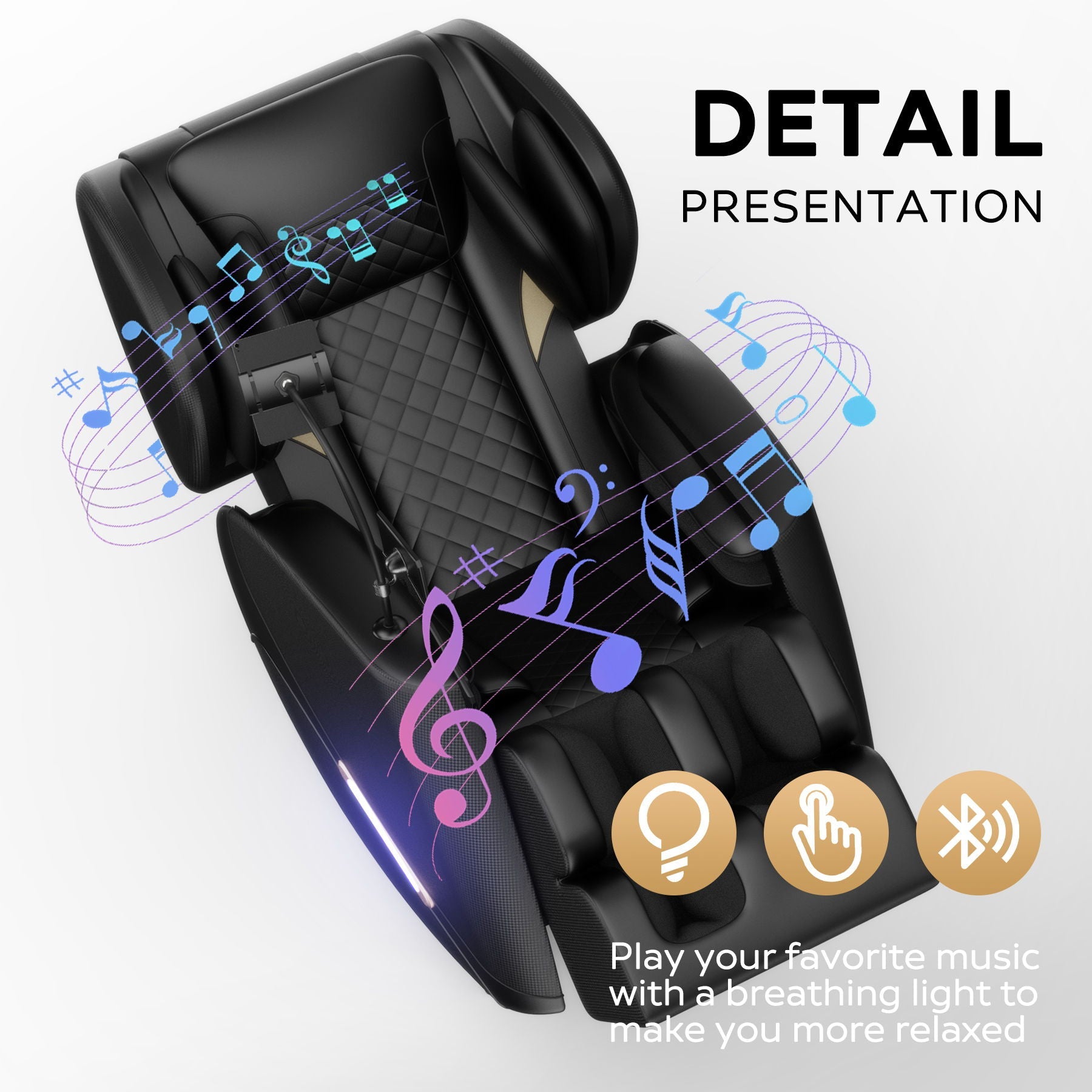 Full Body Massage Chair with Zero Gravity & Foot Rollers